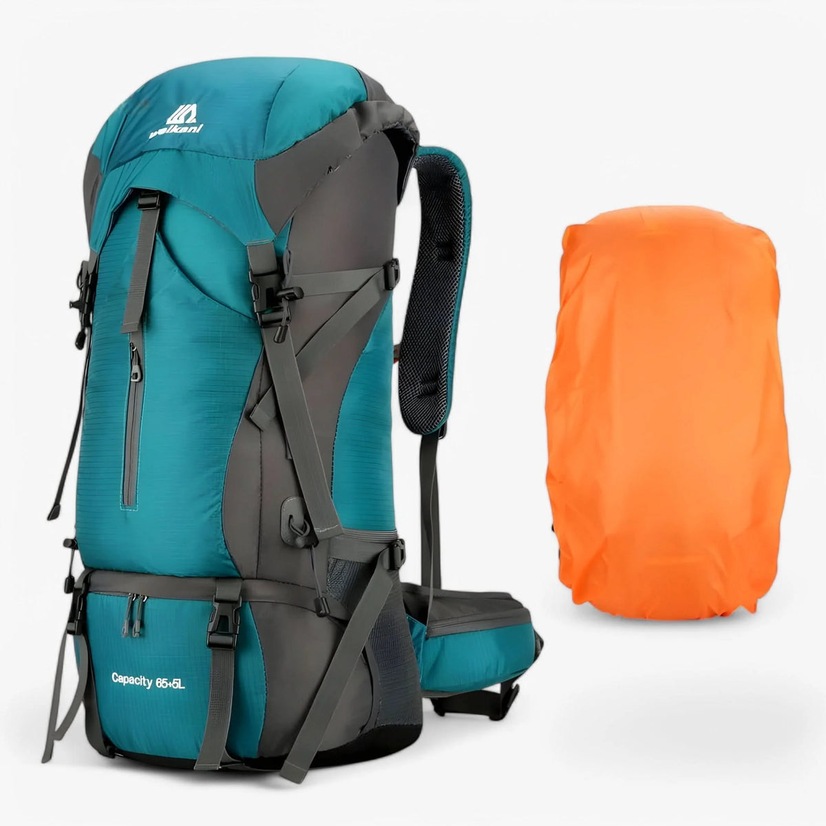 Outdoor Essentials | 70-Liter Wanderrucksack mit Wasserabweisender Regenhülle | Ergonomisches Design für Komfort 6