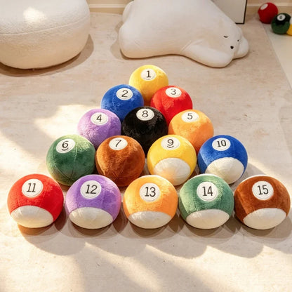 Plüsch Billardkugel Set | Flauschige Sammlerstücke für Spielzimmer und Deko 1