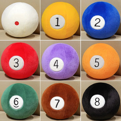 Plüsch Billardkugel Set | Flauschige Sammlerstücke für Spielzimmer und Deko 4