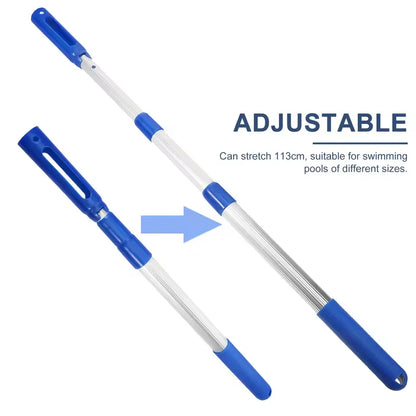Poolzubehör | Verstellbare Aluminium-Ersatzstange für Poolreinigung | Universell kompatibel für effiziente Pflege 4