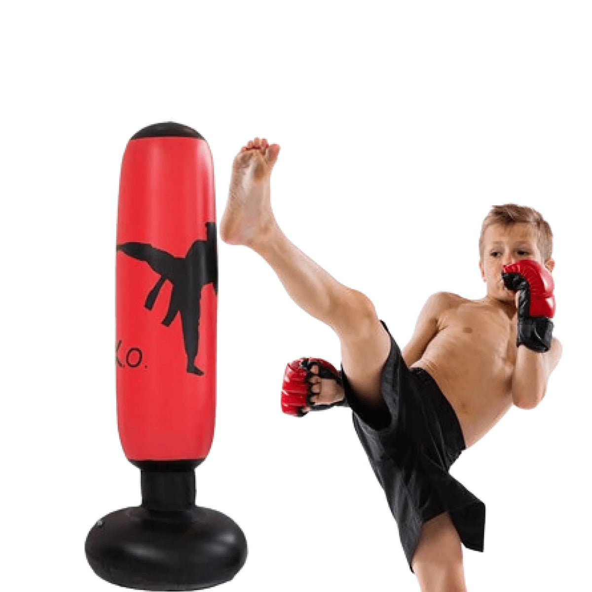 PowerStrike | Freistehender Boxsack mit aufblasbarem Design für Kraft und Ausdauer 1