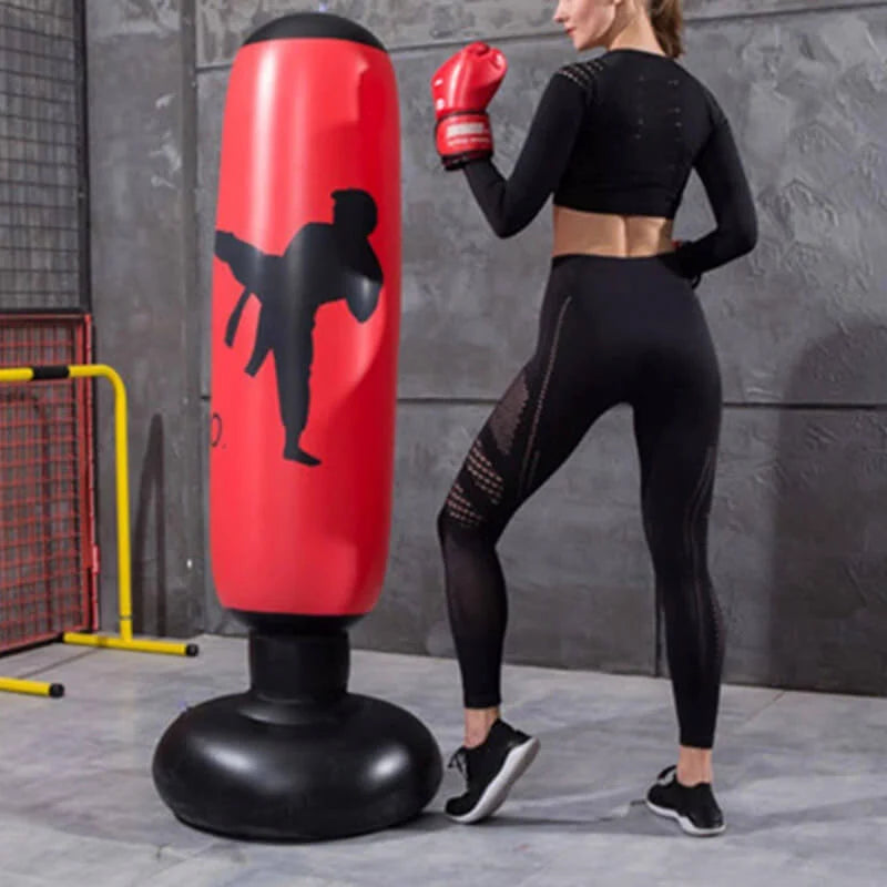 PowerStrike | Freistehender Boxsack mit aufblasbarem Design für Kraft und Ausdauer 3