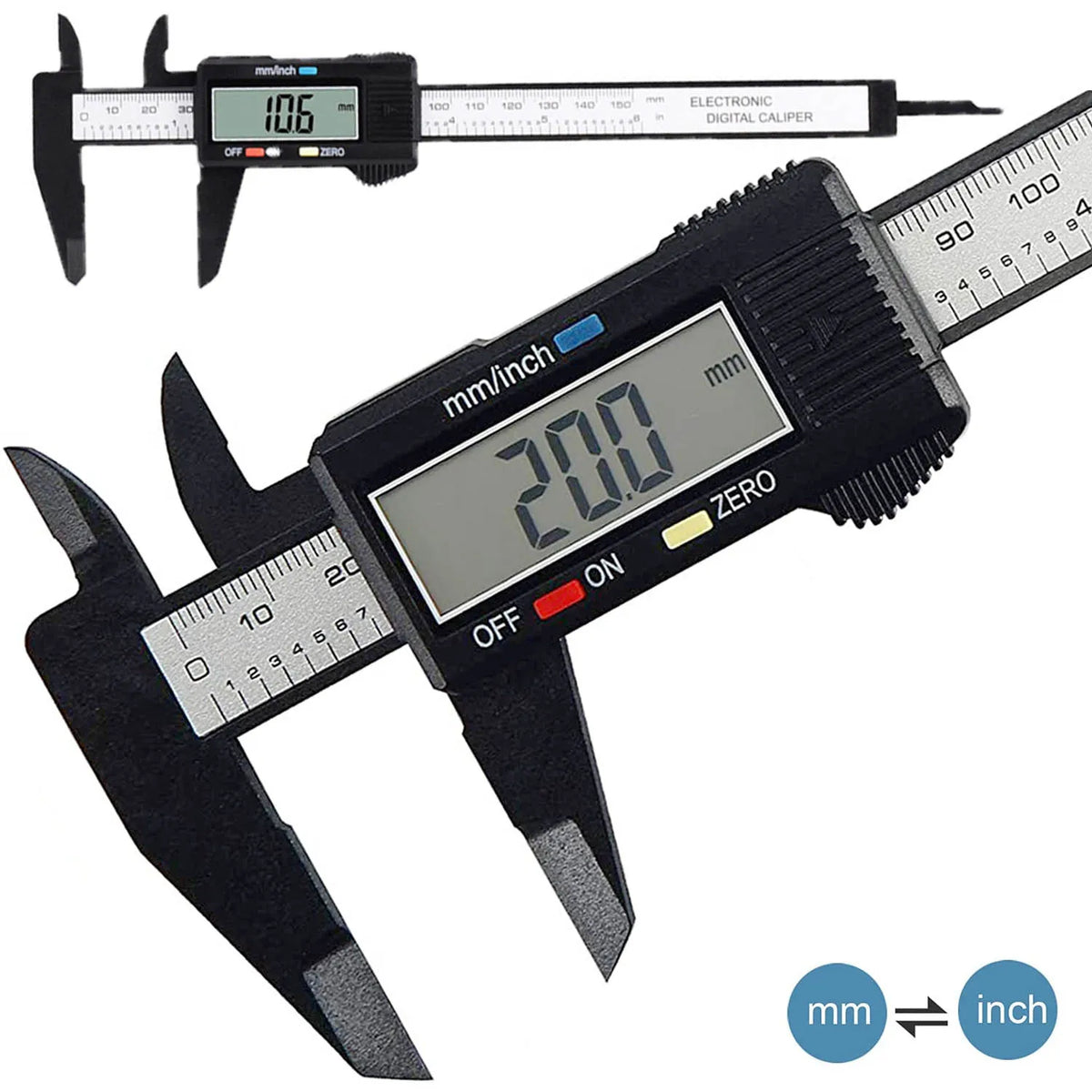 Präzisions Messschieber | Digitaler Messschieber mit LCD-Display | Einfaches Messen für Heimwerker und Bastler 8