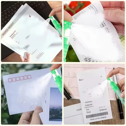 Privacy Eraser Spray Pen | Sichtschutz-Sprühstift für Thermopapier mit gezieltem Sprühmechanismus | Ideal zum Schutz privater Daten 1