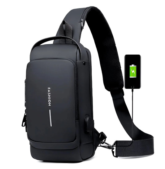 Reise-Rucksack | Wasserdichter Tablet-Rucksack mit USB-Anschluss | Sicherer Diebstahlschutz für Komfort und Organisation 0