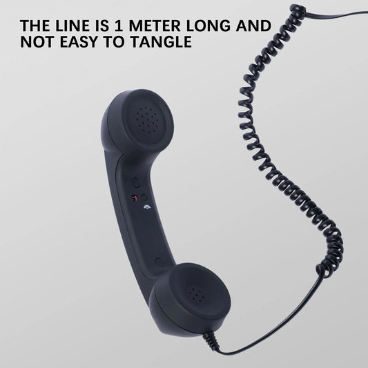 Retro-Handy | USB-C Telefonhörer mit integriertem Lautsprecher | Nostalgisches Design für modernes Telefonieren 1