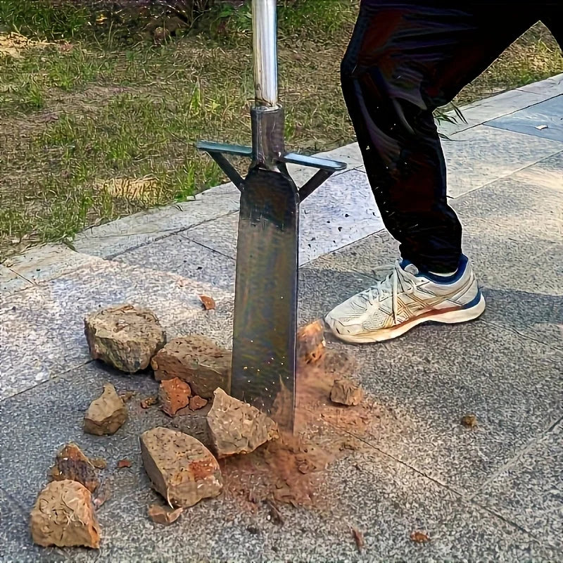 Robuster Gartenspaten | Stahlspaten mit Verstärkter Klinge für Effizientes Graben 4