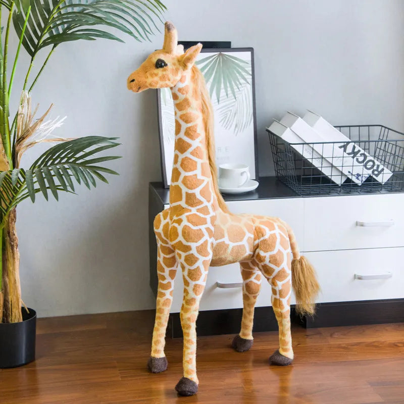 Safari-Giraffe | Plüsch Stofftier mit Lebensechten Details | Kuscheliger Begleiter für Abenteuer im Kinderzimmer 8