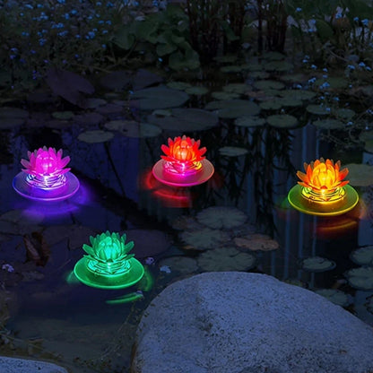 Schwimmende Solar-Teichleuchten | Farbenfrohes LED-Licht für eine traumhafte Gartenatmosphäre 3