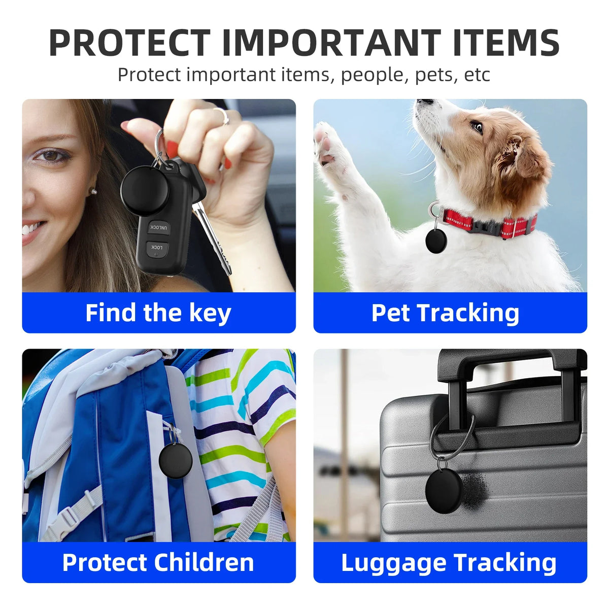 Smart Tracker | Android Bluetooth-Tracker mit Akustischer Benachrichtigung | Kompakter Gegenstandstracker für Einfache Suche 4