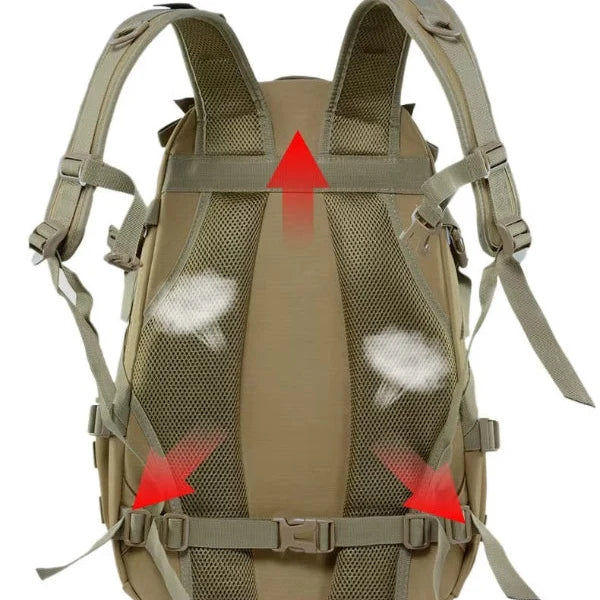 Taktischer Rucksack 40 Liter | Wasserdichtes Nylon-Design mit Verstellbaren Gurten | Optimaler Schutz für Outdoor-Abenteuer 3