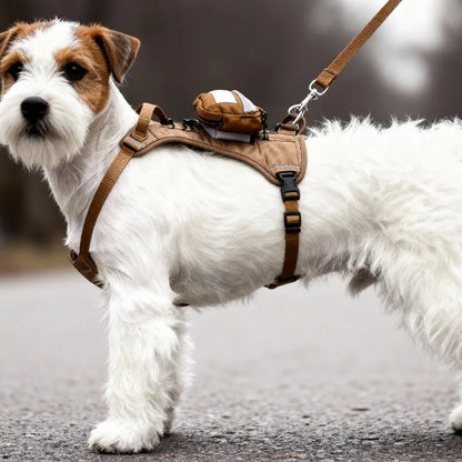 Taktisches Hunde-Rucksackgeschirr mit Verstellbaren Gurten | Praktische Tasche für Abenteuer im Freien 5