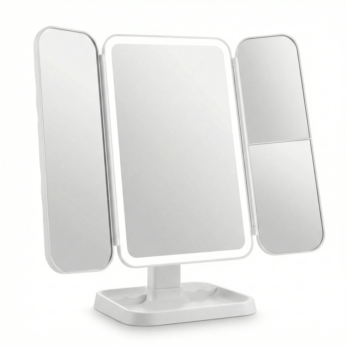 TriLuxe Glow | LED Schminkspiegel mit Studioqualität Beleuchtung | Perfekte Lichtverhältnisse für makelloses Make-up 0
