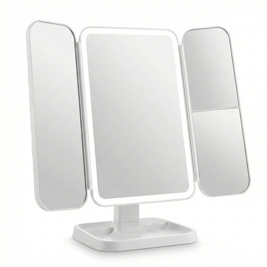 TriLuxe Glow | LED Schminkspiegel mit Studioqualität Beleuchtung | Perfekte Lichtverhältnisse für makelloses Make-up 0