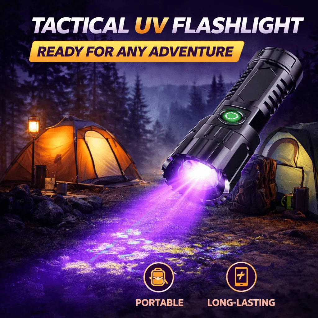 UV-Inspektionslampe | Tragbare Taschenlampe mit USB-Aufladung für präzise Fleckensuche 2