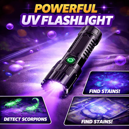 UV-Inspektionslampe | Tragbare Taschenlampe mit USB-Aufladung für präzise Fleckensuche 7