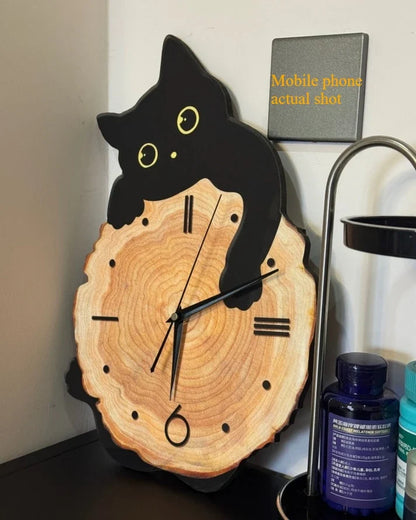 Verspielte Katzen-Wanduhr mit Schwingendem Schwanz | Charmante Dekoration für Katzenliebhaber 8