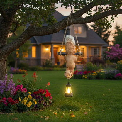 Verspielte Solar-Gartenleuchte mit Eichhörnchen-Design für Gemütlichkeit 7