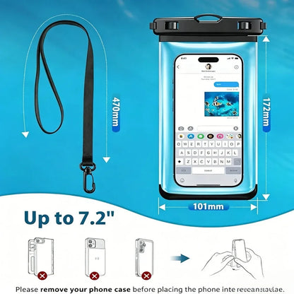 Wasserdichte Handyhülle | Transparente Tasche mit Klarsicht für sicheren Schutz 2
