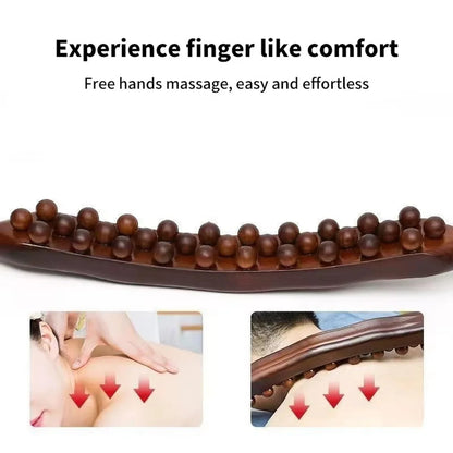 Wellness | Gebogener Rückenmassagestab mit Beidseitigem Griff | Individuelle Entspannung für Zuhause 1