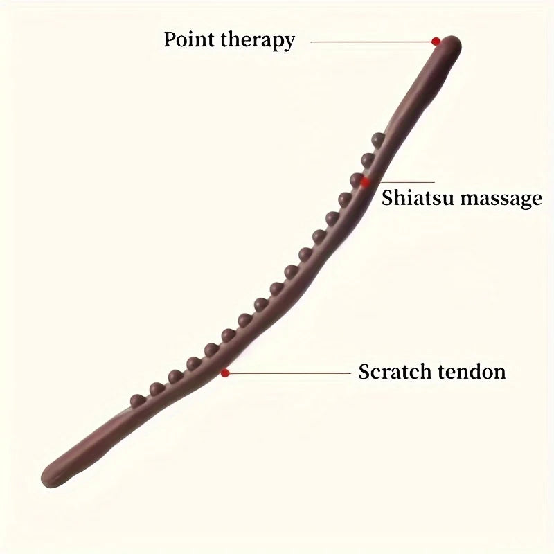 Wellness | Gebogener Rückenmassagestab mit Beidseitigem Griff | Individuelle Entspannung für Zuhause 6
