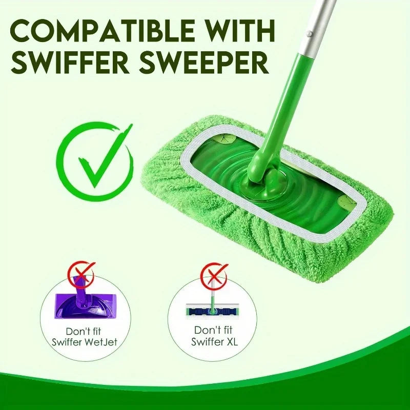 Wiederverwendbare Bodenwischpads | Saugfähige Mikrofasern für gründliche Reinigung | Ideal für alle Hartböden 2
