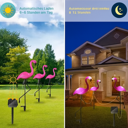 Solar Flamingo Light – Rosa LED-Gartenfigur mit Auto-On/Off
